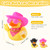 Fukaisu 2pcs Novelty Rubber Ducks, Cool Rubber Ducky with Sunglasses, Necklace, Cowboy Hat, Scarf Cute Car Decoration Accessory for Lovers Friends Family