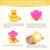 Fukaisu 2pcs Novelty Rubber Ducks, Cool Rubber Ducky with Sunglasses, Necklace, Cowboy Hat, Scarf Cute Car Decoration Accessory for Lovers Friends Family