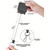 Military Tactical Gear Retractor, Molle Tactical Gear Tether, and a Retractable Key/Multi-Tools Holder (Black)