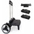 Rolling Backpack Cart, Folding Trolley with Quiet Wheels, Black