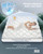 Kayfia Queen Size Dual Layer 4 Inch Memory Foam Mattress Topper