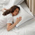 SILUI Flat Soft Thin Pillows Standard Size Set of 2 Pack Bed Pillow with Down Alternative Fill for Side Back Stomach Sleepers, 20x26 Inches, White
