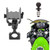 Motorcycle Phone Holder Aluminum Fork Stem Mount Base with 1'' Ball for CBR600RR CBR 1000RR-R Panigale V2 Ninja 400 S1000RR Stem Holes 12mm to 25.4mm