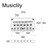 Musiclily Pro 52.5mm (2-1/16 inch) String Spacing Saddle Hardtail Fixed Bridge Non-Tremolo Bridge for Strat Tele Style Electric Guitar, Black