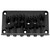 Musiclily Pro 52.5mm (2-1/16 inch) String Spacing Saddle Hardtail Fixed Bridge Non-Tremolo Bridge for Strat Tele Style Electric Guitar, Black