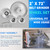 2" x 72" Belt Grinder Wheel Set Complete Wheel Kit Aluminum Wheel Crowned for Knife Grinder 5" Drive 5/8" Bore 3" Track 2" Idler (5" 5/8-3" - 2")