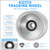2" x 72" Belt Grinder Wheel Set Complete Wheel Kit Aluminum Wheel Crowned for Knife Grinder 5" Drive 5/8" Bore 3" Track 2" Idler (5" 5/8-3" - 2")