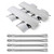 Hipoilk Stainless Steel Heat Plates & Grill Burners for Kenmore 4 Burner