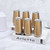 6 Pack Stemless Champagne Tumbler 6 Oz, Unbreakable Cocktail Cups with Lid, Flutes for Wine - Gift for Family, Friends or Special Occasions (Gold)
