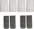 Vimvins 3 Gallon/5 Gallon Aquarium Filter Accessories, Aquarium Filter Cartridges (4 pcs) and Filter Sponges (4 pcs) for Model 302