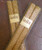 Gold Rush 12 Inch Natural Beeswax Glitter Taper Candles, Gold Color, Boxed Set of 2, Non-Sparking, Non-Toxic, Dripless, Hand Made in California