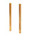 Gold Rush 12 Inch Natural Beeswax Glitter Taper Candles, Gold Color, Boxed Set of 2, Non-Sparking, Non-Toxic, Dripless, Hand Made in California