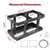 Feimire Fuel Jug Holder, Fits Two or Three 5 Gallon Gas Cans, Heavy-Duty Trailer Gas Can Mount Compatible with VP Racing Fuel Jug 5.5 Gallon(11"*14"), All-Metal Fuel Can Rack with Lock Cable & U-Bolts (2 Cans)