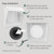 Vent Systems 8" Inch Exhaust Vent Cover with Rubber Gasket - White Galvanized Steel - Robust and Weatherproof Outdoor Air Exhaust Box - Duct or Surface Mounting - Rain and Snow Protection