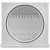 Vent Systems 8" Inch Exhaust Vent Cover with Rubber Gasket - White Galvanized Steel - Robust and Weatherproof Outdoor Air Exhaust Box - Duct or Surface Mounting - Rain and Snow Protection