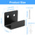 Rierdge Black Tile Wall Mount Bracket, 8 Pcs, Inner Width 25mm