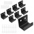 Rierdge Black Tile Wall Mount Bracket, 8 Pcs, Inner Width 25mm