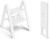 SOLADDER 2 Step Ladder, Folding Step Stool, Lightweight Stepladder, White