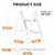 SOLADDER 2 Step Ladder, Folding Step Stool, Lightweight Stepladder, White