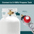 GASPRO High Pressure Propane Regulator with 12FT Braided Hose, 30-PSI High Flow Propane Regulator with Gauge, Fit for Forge, Fire Pit and More