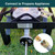GASPRO High Pressure Propane Regulator with 12FT Braided Hose, 30-PSI High Flow Propane Regulator with Gauge, Fit for Forge, Fire Pit and More