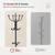 Tajsoon Coat Rack Stand with Umbrella Holder, Entryway Coat Hanger with 12 Hooks, for Living Room, Bedroom, Office