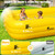 FizZeal Inflatable Pool with LED Lights,Solar Duck Inflatable Pool