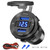 84W 4-Port 12V/24V USB Car Charger Socket with Dual PD3.0 & Dual QC3.0 Fast Charging, Aluminum Alloy Waterproof USB C Outlet with LED Voltmeter, Compatible for Cars Boats Trucks RVs Motorcycles Marine