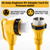 Patioer 50 Amp Dogbone RV Adapter Cord for Pressure Relief, Twist Lock Male Plug to 90-Degree Locking Female Receptacle, NEMA SS2-50P to SS2-50R, Yellow, 18 Inch