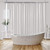 YISURE Clawfoot Tub Clear Short Length 60 Inch Curtain Liner with Weighted