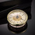 Hicarer 2. 8 Inch/ 70 mm Mini Quartz Clock Insert Round Clocks Head Insert Roman Number Replacement Movement White Face (Gold Trim)