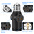3 Prong Light Socket to Plug Adapter,E26 Outdoor Light with Outlet,E27 Light Bulb to 2/3 Prong Outlet Plug Splitter Converter for Garage Porch CCTV Camera (1, Black)