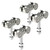 SIWOOD 4-Wheel Strut Channel Trolley 4 Pack, 800 LBS Load Capacity, Fits 1-5/8" Channel, Anti-Jam Groove, Quiet Bearings, M10 304 Stainless Steel Hardware for Indoor or Outdoor Use