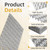 JAVOUKA 10 Pack 6x12 inch Truss Mending Plate Fits for 8mm Nail Teeth