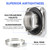 Magnetic Dryer Vent Kit,DV180 4 Inch Quick Connect Dryer Vent Hose, Save 4–6 Inches of Space Tool-Free Magnetic Dryer Vent Quick Connector Adapter for Most Household Dryers