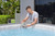 SaluSpa Hydrogenic 0.5 G/H Saltwater Chlorinator | Floating Rechargeable Saltwater Chlorinator for Pools & Hot Tubs up to 369 gal. | Battery-Operated with One-Touch Controls | Includes Test Strips