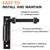 Steel 7inch Heavy Duty Bolt on 3/4" J Bolt Gate Hinge, 4 Pack
