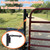 Steel 7inch Heavy Duty Bolt on 3/4" J Bolt Gate Hinge, 4 Pack