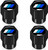 4Pcs Metal Aluminum Alloy Car Tire Valve Stem Caps Cover for Toyota Tacoma 4Runner Tundra Rav4 Highlander TRD Accessories for Men Women -CapsBlue-Black