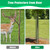 UQM 48 Inch Tree Trunk Protector, 12 Pcs Metal Tree Guards Trunk Protector