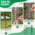 UQM 48 Inch Tree Trunk Protector, 12 Pcs Metal Tree Guards Trunk Protector