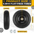 4.00-6 Flat-free Tire and Wheel, 13" Wheelbarrow Wheels and Tires with 5/8" or 3/4" Bearings 4.00-6 Solid Tires Replacement for Wheelbarrow, Gorilla Cart, Hand Trucks, Garden Carts(2 PCS)