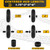 4.00-6 Flat-free Tire and Wheel, 13" Wheelbarrow Wheels and Tires with 5/8" or 3/4" Bearings 4.00-6 Solid Tires Replacement for Wheelbarrow, Gorilla Cart, Hand Trucks, Garden Carts(2 PCS)