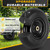 4.00-6 Flat-free Tire and Wheel, 13" Wheelbarrow Wheels and Tires with 5/8" or 3/4" Bearings 4.00-6 Solid Tires Replacement for Wheelbarrow, Gorilla Cart, Hand Trucks, Garden Carts(2 PCS)