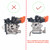 Mikatesi FS94R Carburetor Kit For Stihl FS94 KM94R HL91K HL94 Trimmer