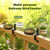 Deck Bird Feeders Platform Bird Feeder Deck Mount Bird Bath Spa for Dual Use Deck Flower Stand Flower Pot Great for Attracting Birds Detachable and Adjustable Heavy Duty Sturdy Steel,Bronze