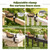 Deck Bird Feeders Platform Bird Feeder Deck Mount Bird Bath Spa for Dual Use Deck Flower Stand Flower Pot Great for Attracting Birds Detachable and Adjustable Heavy Duty Sturdy Steel,Bronze