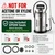 ASTRWK 2 Gallon Pump Sprayer, Heavy Duty Stainless Steel Sprayer with 20" All-Steel Wand & 4FT Hose for Lawn, Garden, Pest Control & Form Oil Applications, Includes Viton & EPDM Seals, Gloves