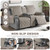TAOCOCO Waterproof Loveseat Recliner Cover with Center Console, 2 Seater