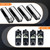Cheriezing Exterior Door Handle w/Chrome Lever Compatible with 2015-2020 Ford F-150 F150 - Front Rear Left & Right Side Set of 4 Outside Door Handles